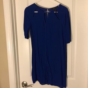 Short Sleeve Dress with Neckline Cutouts